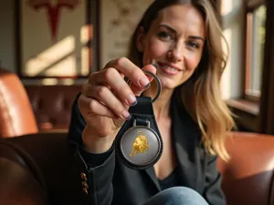 Lamborghini Chaîne Cuir Moderne Solide Look Course